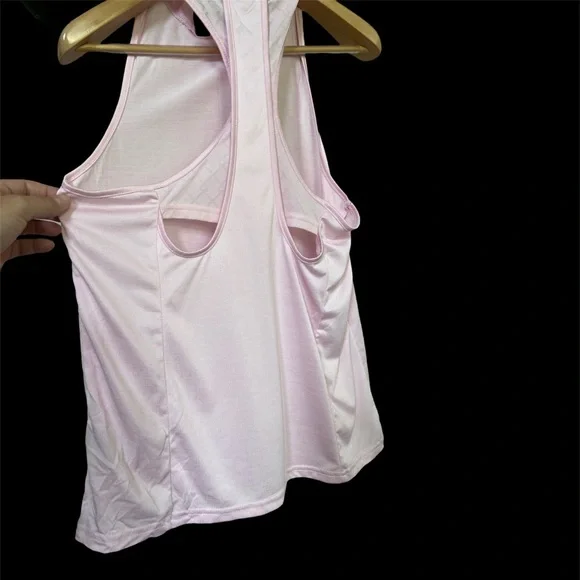 Gymshark Light Pink Women’s Hooded Racerback Tank, Size Small - Picture 3 of 7